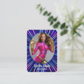 Hero Glow Foto Coscards Cosplay Trading Kaarten Visitekaartje (Staand voorkant)
