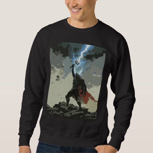 Hero - God of thunder Norse myth Trui (Voorkant)