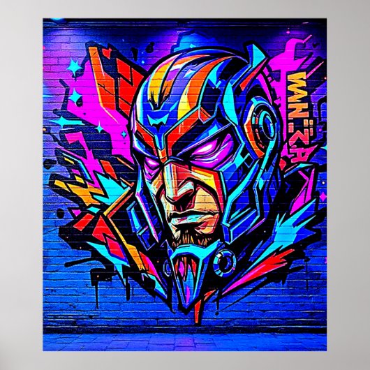 Hero Graffiti Burst Poster (Voorkant)