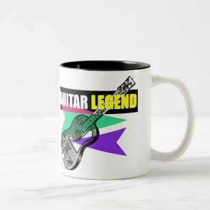 Hero Guitar Legend Retro  Illustratie Mok