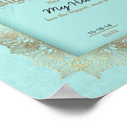 Hero Heart Award - Beste man Poster (Hoek)