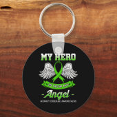 Hero is nu mijn Angel Kidney Disease Transplantati Sleutelhanger (Voorkant)