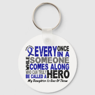 HERO KOMT OP 1 Daughter COLON CANCER T-Shirts Sleutelhanger