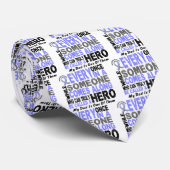 HERO KOMT OP 1 Vader PROSTATE CANCER Stropdas (Opgerold)