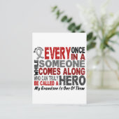 HERO KOMT OP ÉÉN KANKER T-Shirts Briefkaart (Staand voorkant)