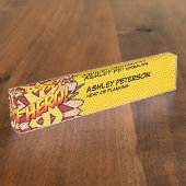 HERO Leuk Retro Stripboek Naambordje (Zijkant)