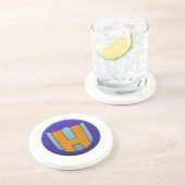 Hero Man & Hero Lass Sandstone Onderzetter (Zijkant)