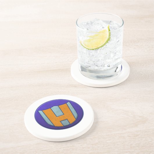 Hero Man & Hero Lass Sandstone Onderzetter (Zijkant)