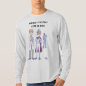 Hero Mannen grijs T-shirt met lange mouwen (Voorkant)