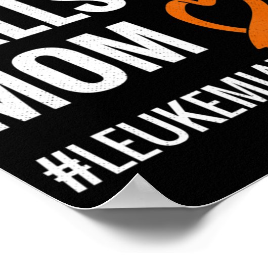 Hero noemt me mama leukemie aanhanger leukemie war poster (Hoek)