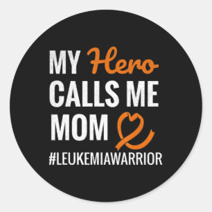 Hero noemt me mama leukemie aanhanger leukemie war ronde sticker