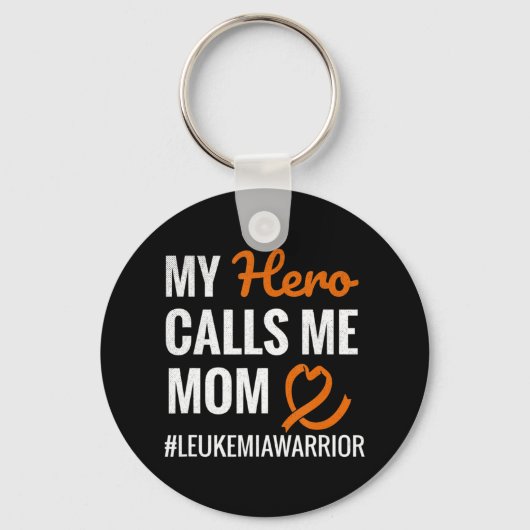 Hero noemt me mama leukemie aanhanger leukemie war sleutelhanger (Voorkant)