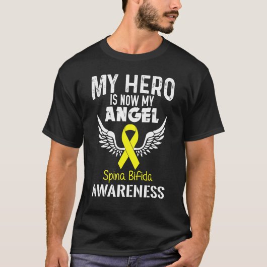 Hero Now Angel Spina Bifida Awareness Supporter Ri T-shirt (Voorkant)