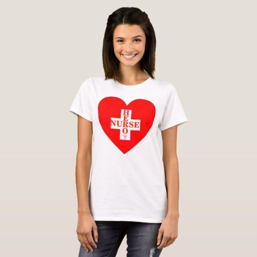 Hero Nurse T-shirt (Voorkant volledig)