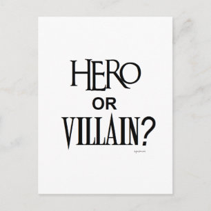 Hero of Villian Briefkaart