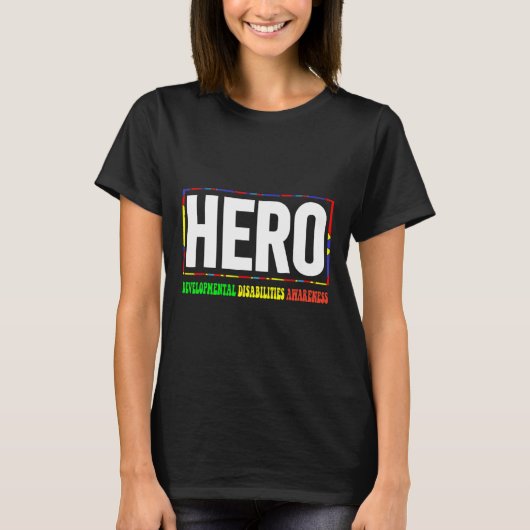 HERO Ontwikkelingsproblemen Bewustzijn T-shirt (Voorkant)