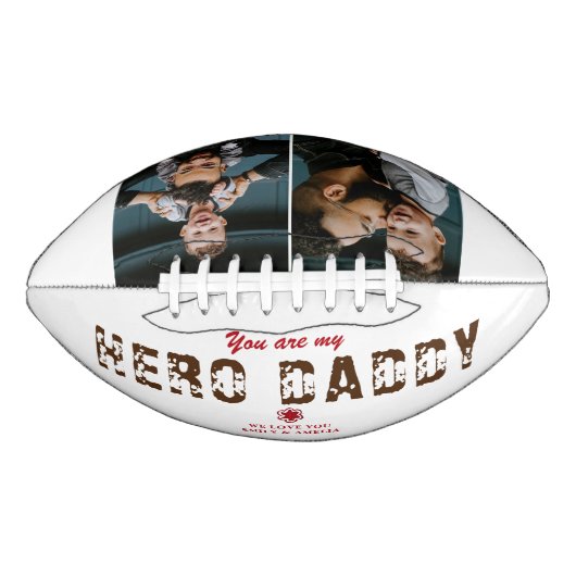 Hero Papa Vader Dag 2 Foto Collage American Football (Voorkant)