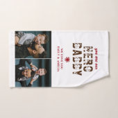 Hero Papa Vader Dag 2 Foto Collage Bad Handdoek (Handdoek)