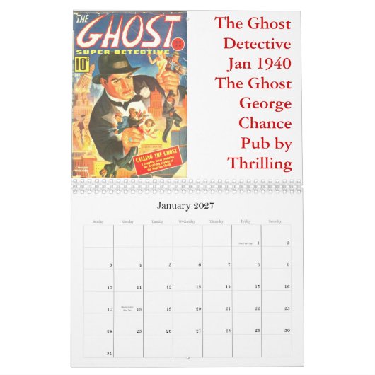 Hero Pulp Calendar 2012 Kalender (Jan 2027)