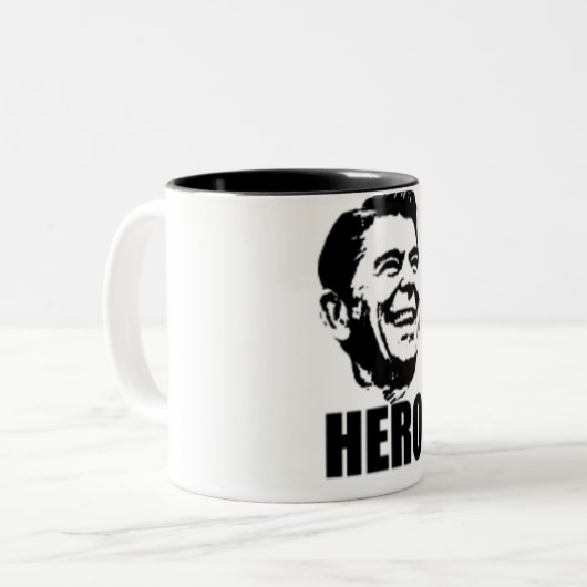 Hero Reagan Tweekleurige Koffiemok (Voorkant links)