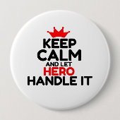 HERO RONDE BUTTON 4,0 CM (Voorkant)