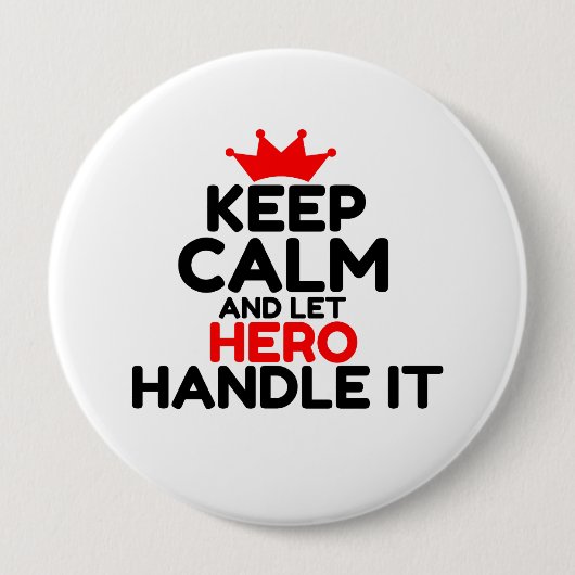 HERO RONDE BUTTON 4,0 CM (Voorkant)