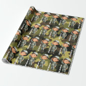 Hero Salute Military Wrapping Paper Cadeaupapier (Uitgerold)