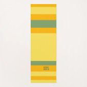 Hero Stripes Horizontal Lines Orange Yellow Green Yogamat (Voorkant)