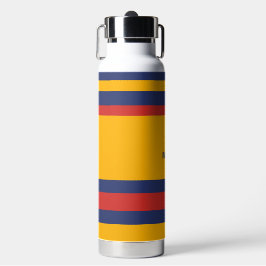 Hero Stripes Horizontal Lines Yellow Blue Red Waterfles