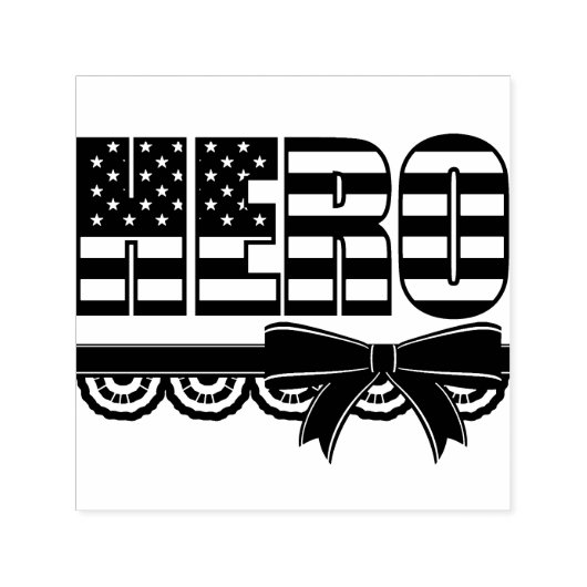 HERO USA Vlag Patriottische Zelfinktstempel Zelfinktende Stempel (Design)