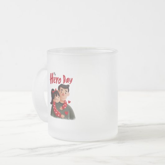 Hero Vaderdag Matglas Koffiemok (Voorkant links)