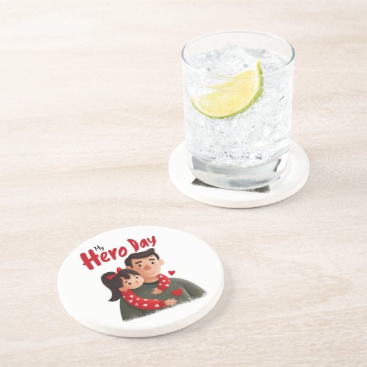 Hero Vaderdag Onderzetter (Zijkant)