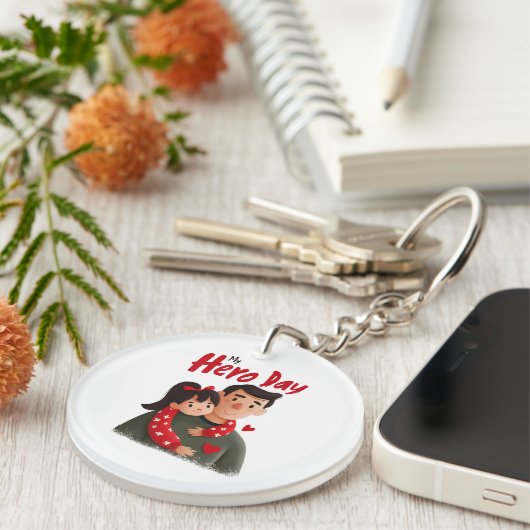 Hero Vaderdag Sleutelhanger (Voorkant Rechts)