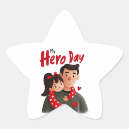 Hero Vaderdag Sticker