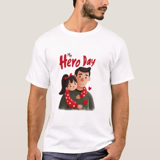 Hero Vaderdag T-shirt (Voorkant)