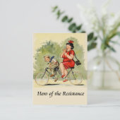 Hero van de resistentie briefkaart (Staand voorkant)