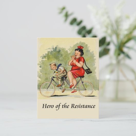 Hero van de resistentie briefkaart (Staand voorkant)