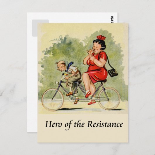 Hero van de resistentie briefkaart (Voorkant / Achterkant)