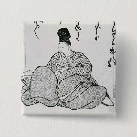 Hero van een Monogatari Vierkante Button 5,1 Cm (Voorkant)