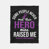 Hero verhoogde ik alvleesklierkanker fleece deken (Voorkant)