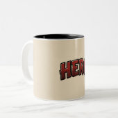 HERO | Vintage Comic Lettering Mok (Voorkant links)