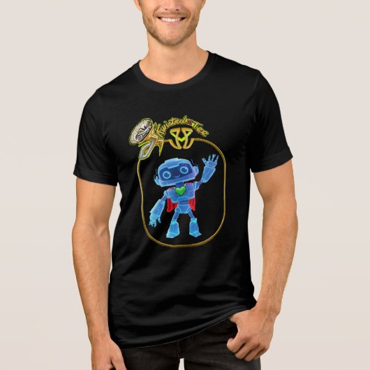 herobot001 Tri-Blend shirt (Voorkant)