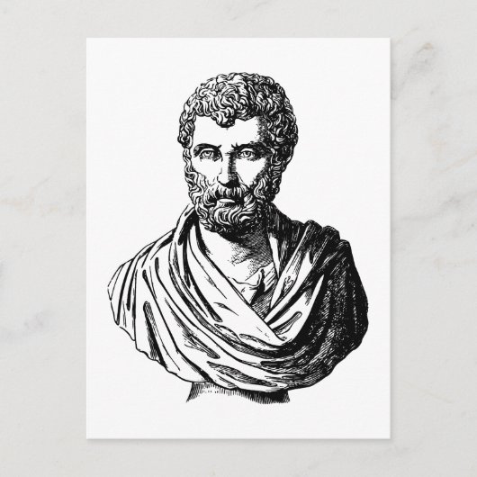Herodotus bust Griekse historicus Briefkaart (Voorkant)