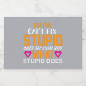 "Héroe en Casa" para el Día del Padre Sparkling Wijnetiket (Enkel label)