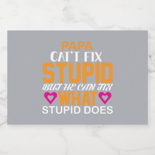 "Héroe en Casa" para el Día del Padre Sparkling Wijnetiket (Enkel label)