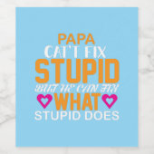 "Héroe en Casa" para el Día del Padre Wijn Etiket (Enkel label)