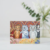 Heroefening koor Louis Wain Briefkaart (Staand voorkant)