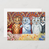 Heroefening koor Louis Wain Briefkaart (Voorkant / Achterkant)