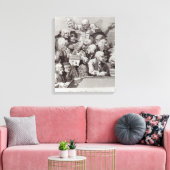 Heroefening van de Oratorio Judith, 1734 Canvas Afdruk (Insitu (Woonkamer))