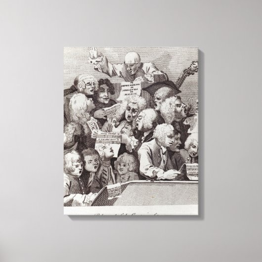 Heroefening van de Oratorio Judith, 1734 Canvas Afdruk (Voorkant)